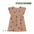 Gallery viewerに画像を読み込む, 【予約／送料無料】<STUDIO BOHEME PARIS> DRESS COUSINE - NOUGAT / TOMATO（18M-6Y）
