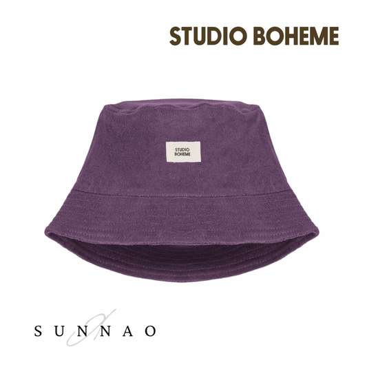 【予約／送料無料】<STUDIO BOHEME PARIS> BUCKET HAT NIKO - GRAPE JAM（1-5Y）