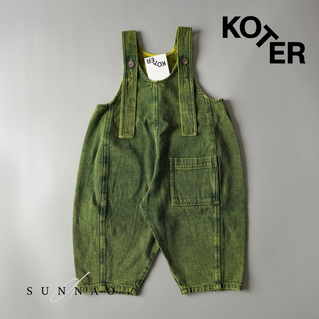 <Studio Koter> KAI OVERDYE DENIM DUNGAREES（18M-7Y）