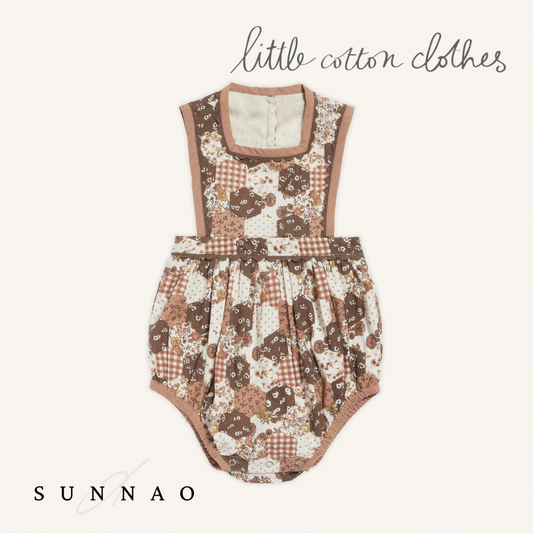 【送料無料】<Little Cotton Clothes>Bridget Romper Patchwork Print（6M-4Y）