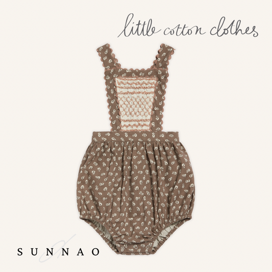 【送料無料】<Little Cotton Clothes> Dhalia Romper Clover Floral （6M-4Y）