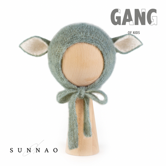 <gang of kids> Fairy hat bonnet - Sage</gang>