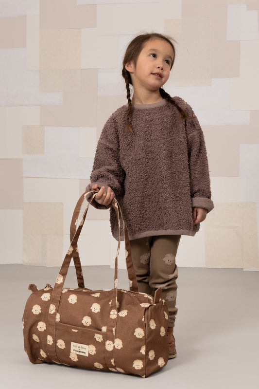 <STUDIO BOHEME PARIS> WE BAG POLOCHON - MOCHA / DOG