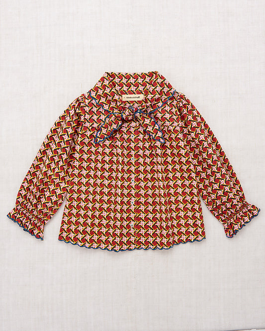 <Misha&Puff>Miki Top - Berry Lattice（2-6Y）