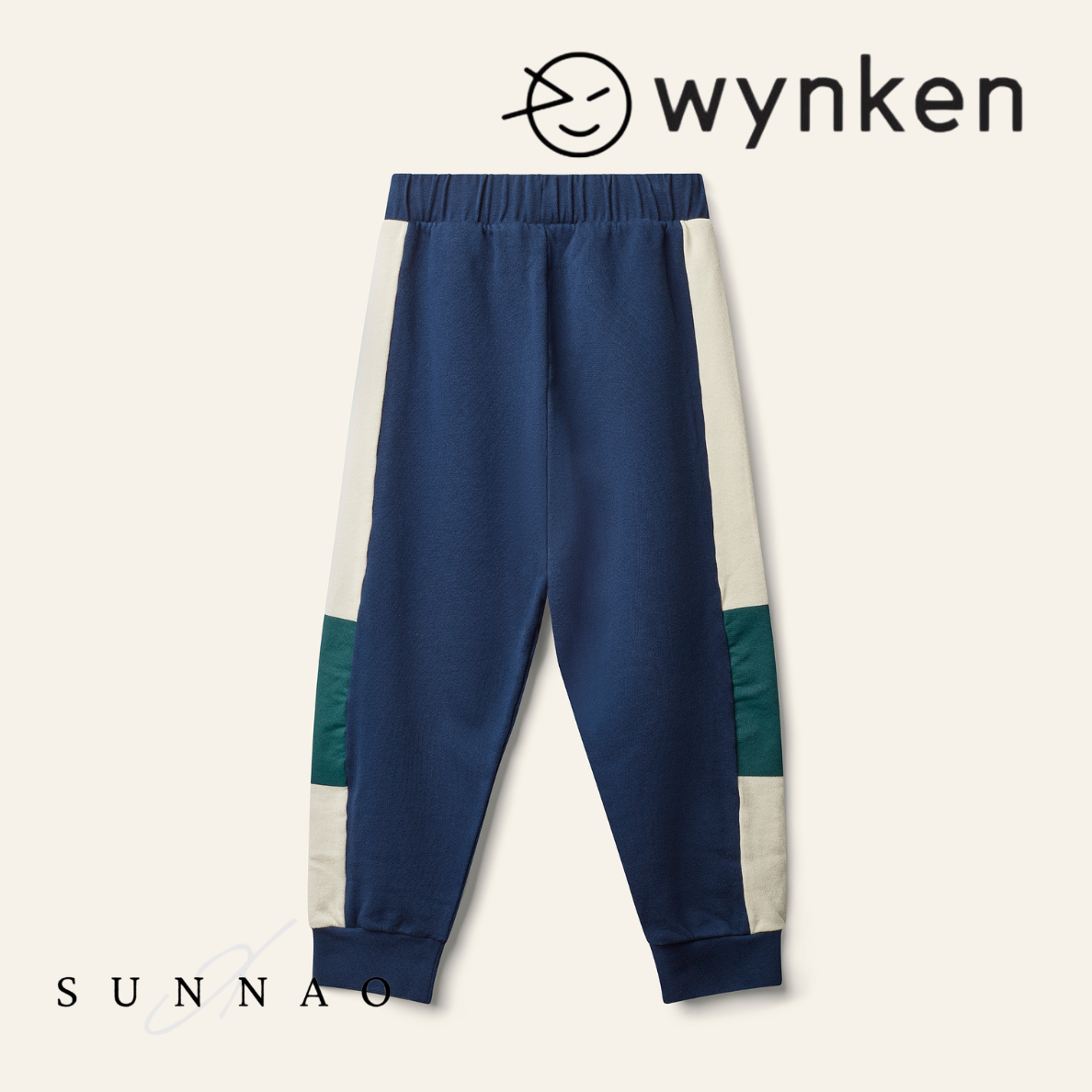 <Wynken> Wynk Panel Pant - Navy / Green / Cream