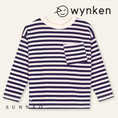 Load image into Gallery viewer, <Wynken> WYNKEN LONG SLEEVE POCKET TEE - NIGHT NAVY / ECRU
