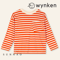Load image into Gallery viewer, <Wynken> WYNKEN LONG SLEEVE POCKET TEE - SUNGLOW / ECRU
