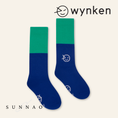 Gallery viewerに画像を読み込む, <Wynken> WYNKEN BUBBLE SOCK - PARASOL GREEN / ARTISTS BLUE　
