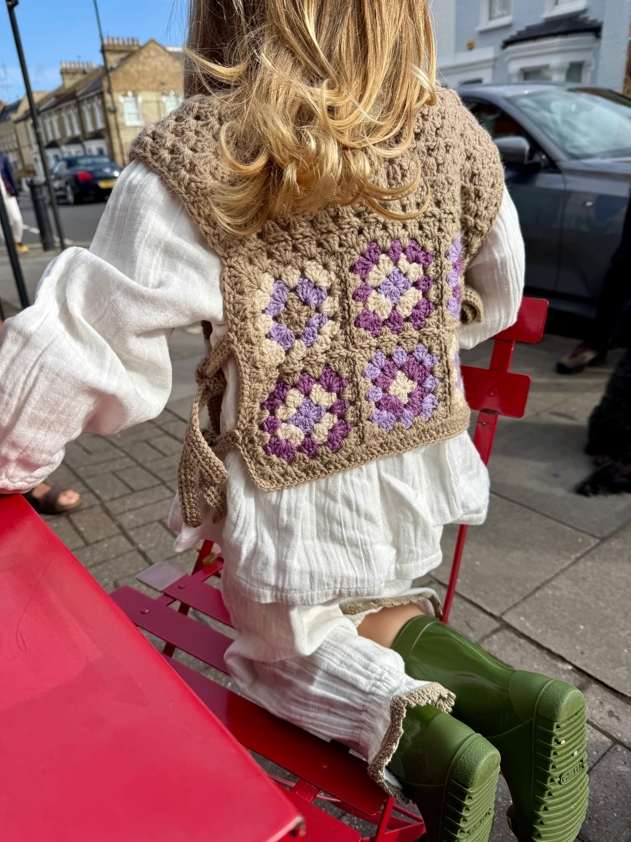 Woolen Vest ROWAN - GSQ Beige (1-6Y)