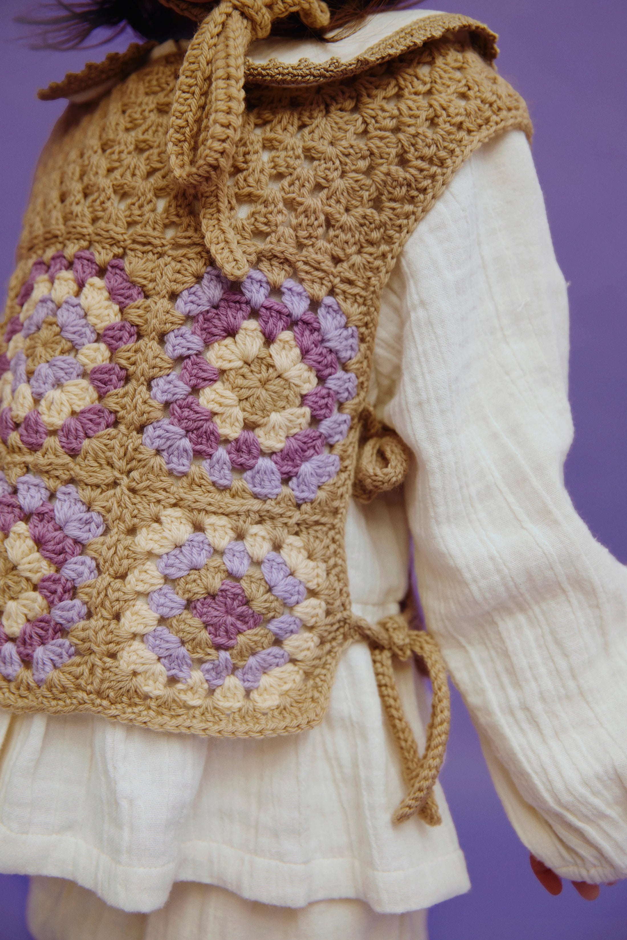 Woolen Vest ROWAN - GSQ Beige (1-6Y)