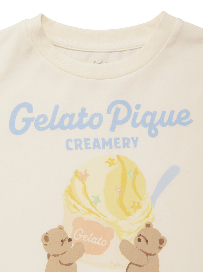 <gelato pique> BABY ice cream bear T - CREAM