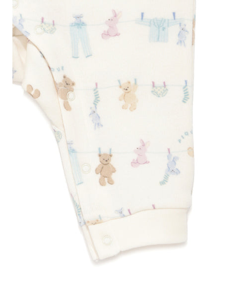 <gelato pique> Washing animal romper - OFF WHITE　