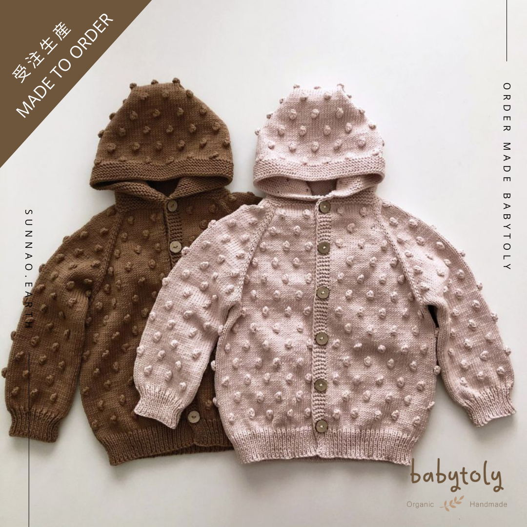 【予約／オーダー会】<Babytoly> POPCORN HOODIE JACKET（0M-8Y）-Babytoly-SUNNAO