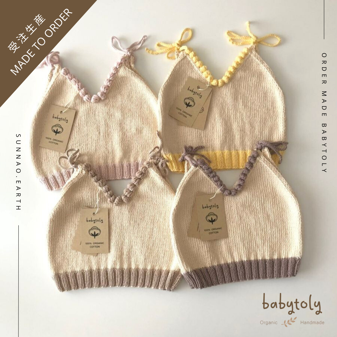 【予約／オーダー会】<Babytoly> EVA KNIT TOP - RIBBONS（1-9Y）-Babytoly-SUNNAO