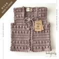 将图像加载到画廊查看器中, 【予約／オーダー会】<Babytoly> Confetti - FIONA CROCHET VEST (0-8Y）★-Babytoly-SUNNAO
