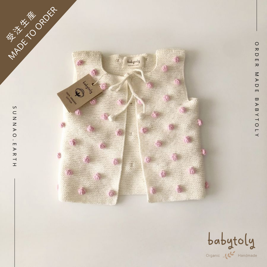 【予約／オーダー会】<Babytoly> POPCORN VEST（0M-6Y）-Babytoly-SUNNAO
