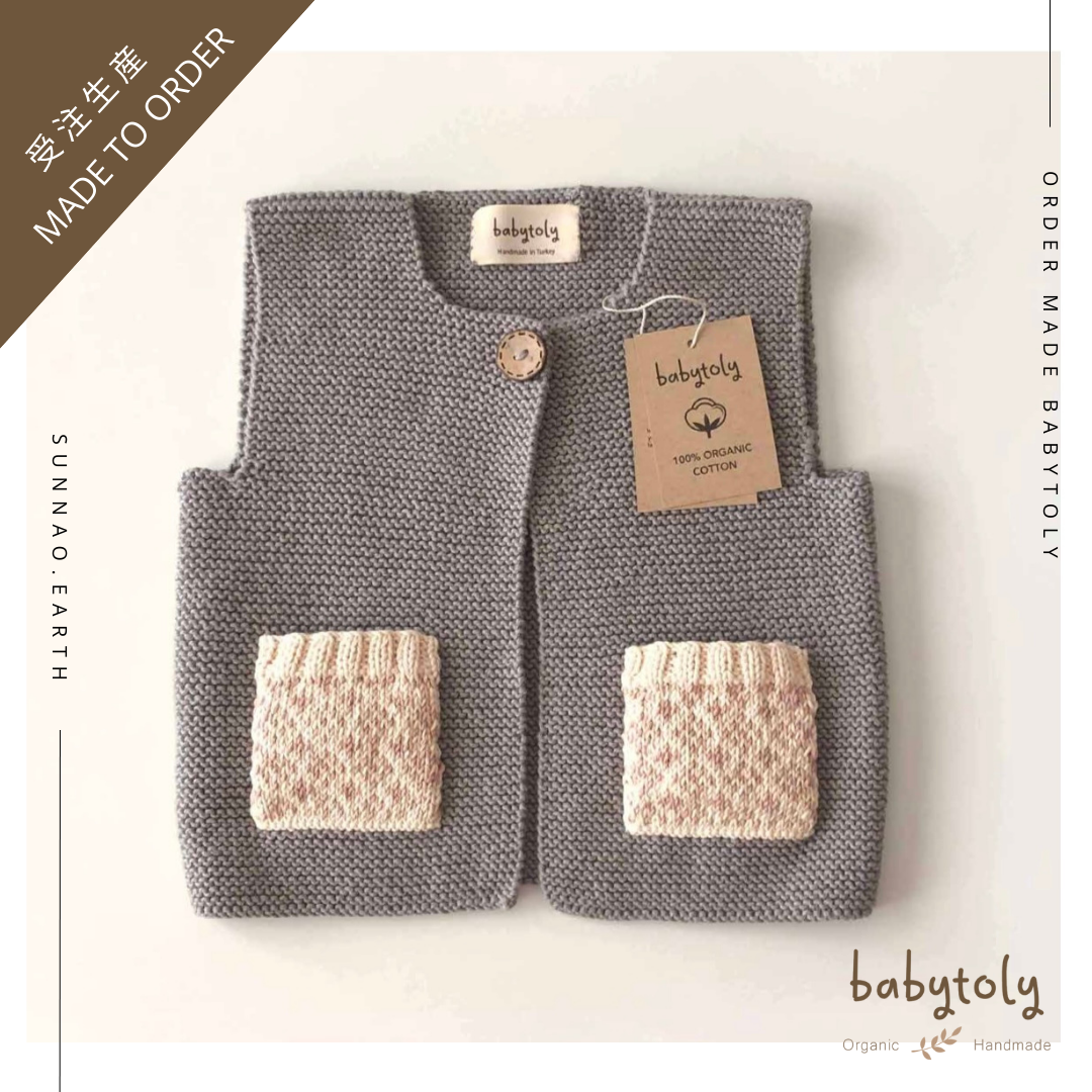 【予約／オーダー会】<Babytoly> FOLK VEST（0M-6Y）-Babytoly-SUNNAO