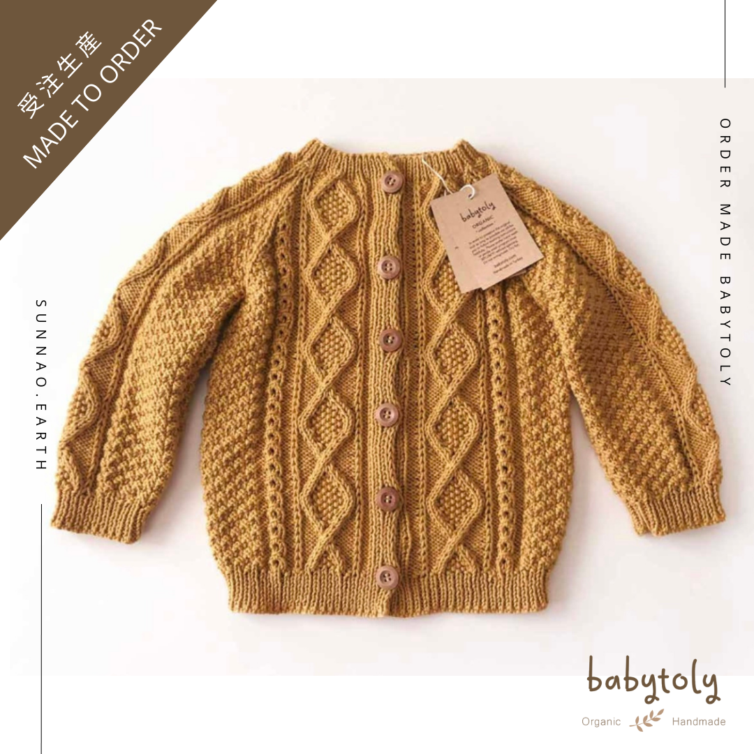 【予約／オーダー会】<Babytoly> Confetti - CABLE CARDIGAN（6M-6Y）★-Babytoly-SUNNAO