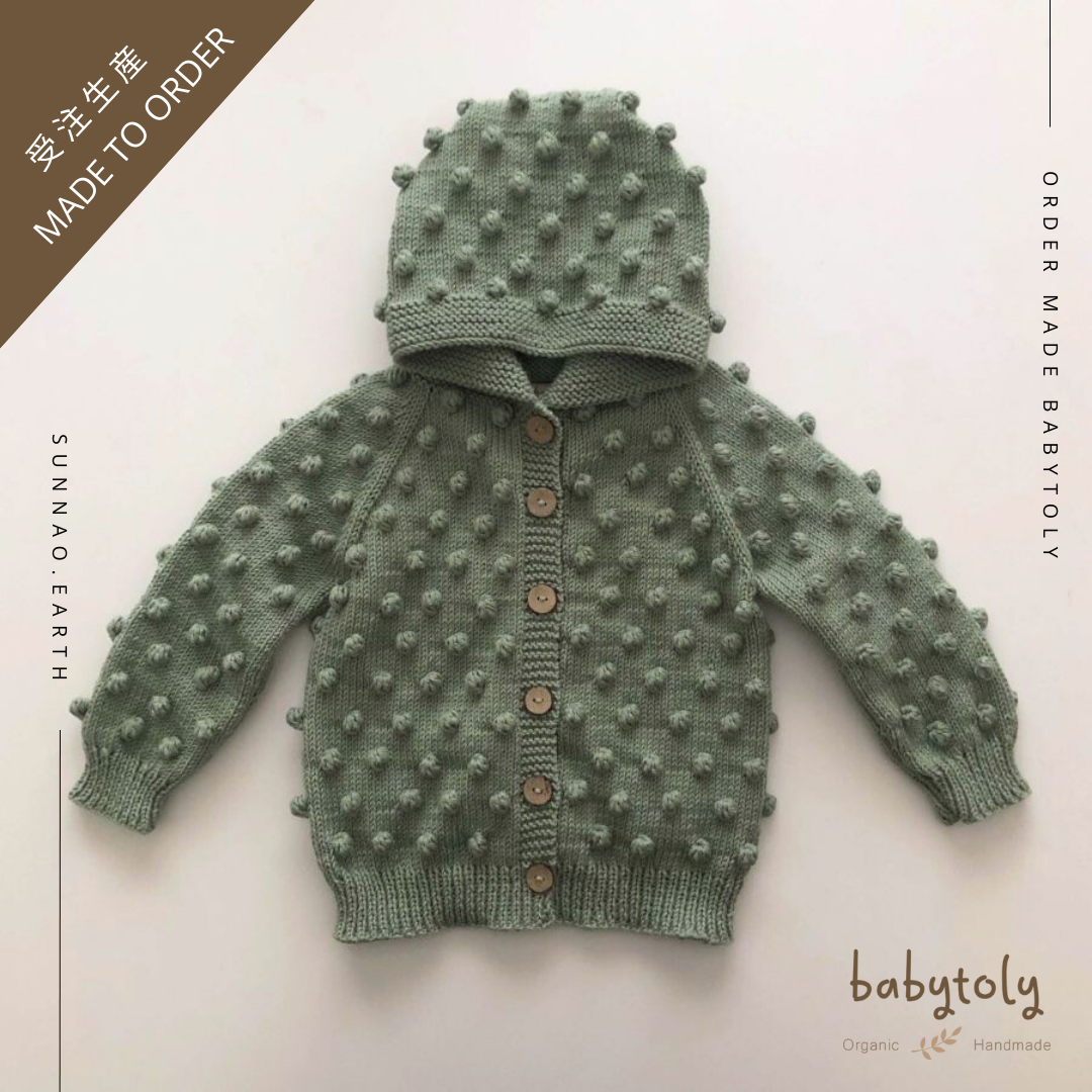 【予約／オーダー会】<Babytoly> POPCORN HOODIE JACKET（0M-8Y）-Babytoly-SUNNAO