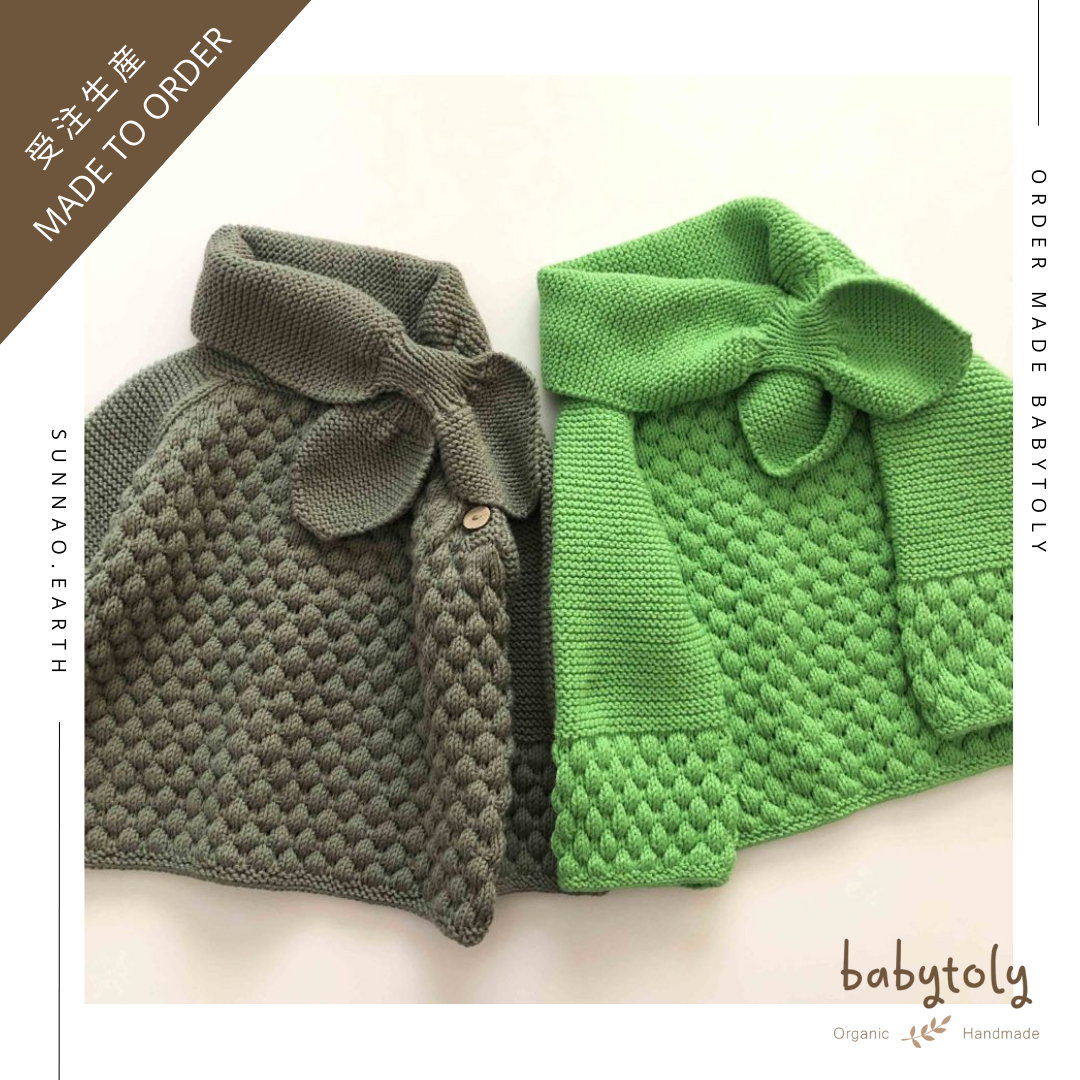 【予約／オーダー会】<Babytoly> SAHARA SWEATER w/ attached scarf（1-6Y）-Babytoly-SUNNAO