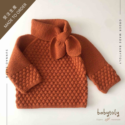 【予約／オーダー会】<Babytoly> Confetti - SAHARA SWEATER w/ attached scarf（1-6Y）★-Babytoly-SUNNAO