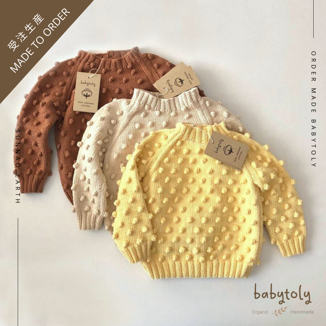 【予約／オーダー会】<Babytoly> POPCORN SWEATER（1-6Y）-Babytoly-SUNNAO