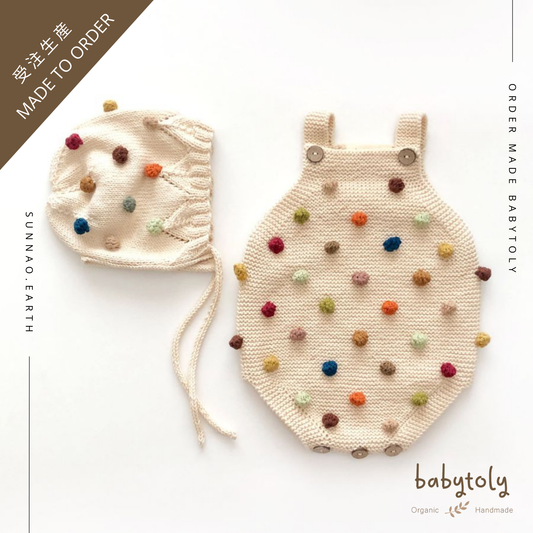 【予約／オーダー会】<Babytoly> Confetti - RAINBOW POPCORN ROMPER (0M-8Y）★-Babytoly-SUNNAO