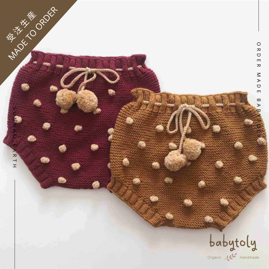 【予約／オーダー会】<Babytoly> POPCORN BLOOMERS（0M-6Y）-Babytoly-SUNNAO