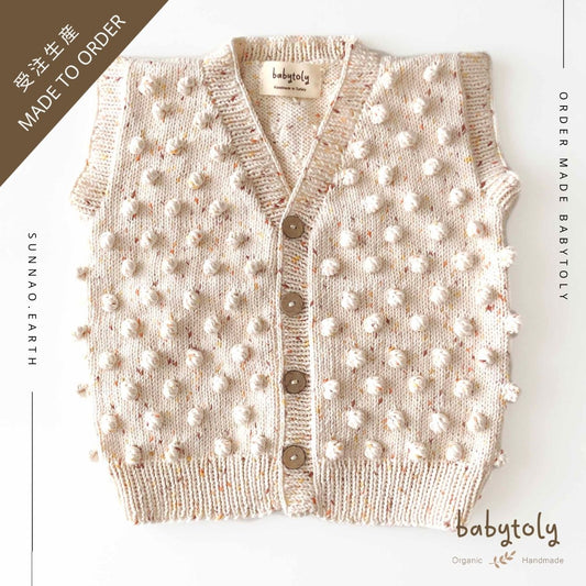 【予約／オーダー会】<Babytoly> Confetti - POPCORN VEST V NECK
