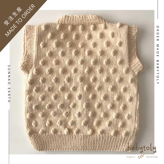 【予約／オーダー会】<Babytoly> POPCORN VEST V NECK