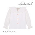 Gallery viewerに画像を読み込む, <Birinit Petit> Batiste embroidered Chulísima shirt （18M-5Y）
