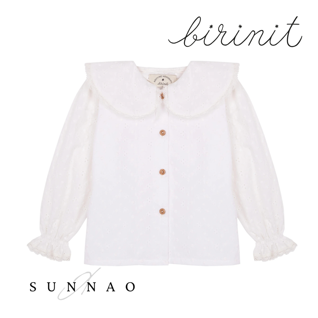 <Birinit Petit> Batiste embroidered Chulísima shirt （18M-5Y）