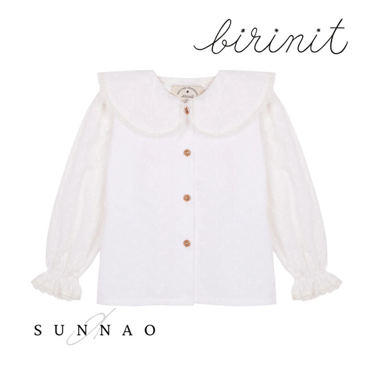 <Birinit Petit> Batiste embroidered Chulísima shirt （18M-5Y）