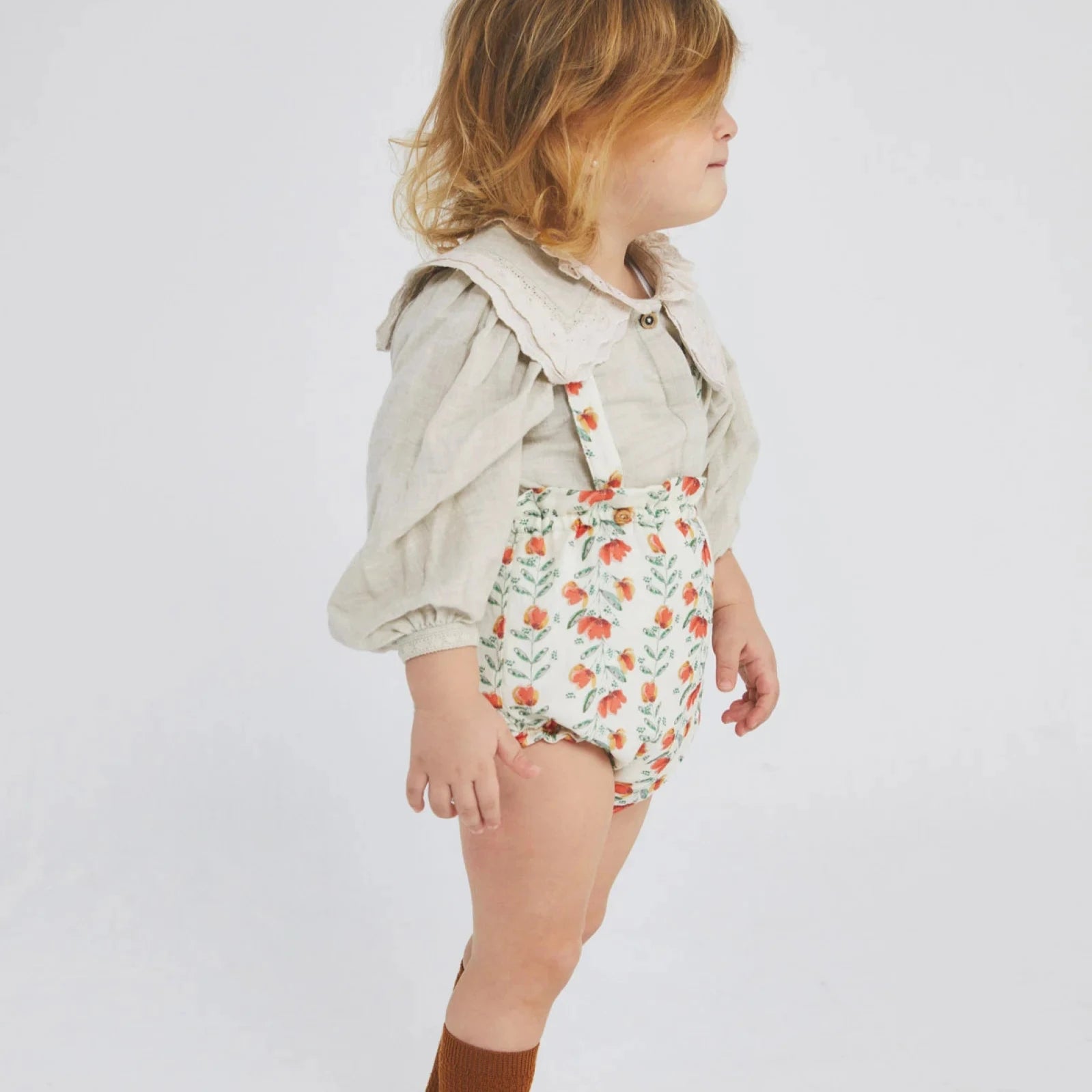 <Birinit Petit> Lorraine straps bloomer（0-6M）