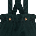 Gallery viewerに画像を読み込む, <Birinit Petit> Green Antique velvet straps bloomer（6-12M）
