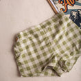 Gallery viewerに画像を読み込む, <Birinit Petit> Green gingham pistachio short （2-6Y）
