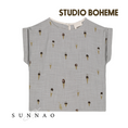 Gallery viewerに画像を読み込む, 【予約／送料無料】<STUDIO BOHEME PARIS> BLOUSE PRASLIN - GREY / ICE CREAM（12M-8Y）
