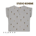 Gallery viewerに画像を読み込む, 【予約／送料無料】<STUDIO BOHEME PARIS> BLOUSE PRASLIN - GREY / ICE CREAM（12M-8Y）
