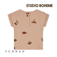 Gallery viewerに画像を読み込む, 【予約／送料無料】<STUDIO BOHEME PARIS> T-SHIRT BAMA - NOUGAT / TOMATO（12M-8Y）
