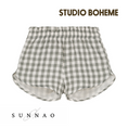 Gallery viewerに画像を読み込む, 【予約／送料無料】<STUDIO BOHEME PARIS> SHORTS GEORGETTE - GINGHAM（18M-8Y）
