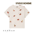 Gallery viewerに画像を読み込む, 【予約／送料無料】<STUDIO BOHEME PARIS> T-SHIRT ORSO - OFF WHITE / TOMATO（12M-8Y）
