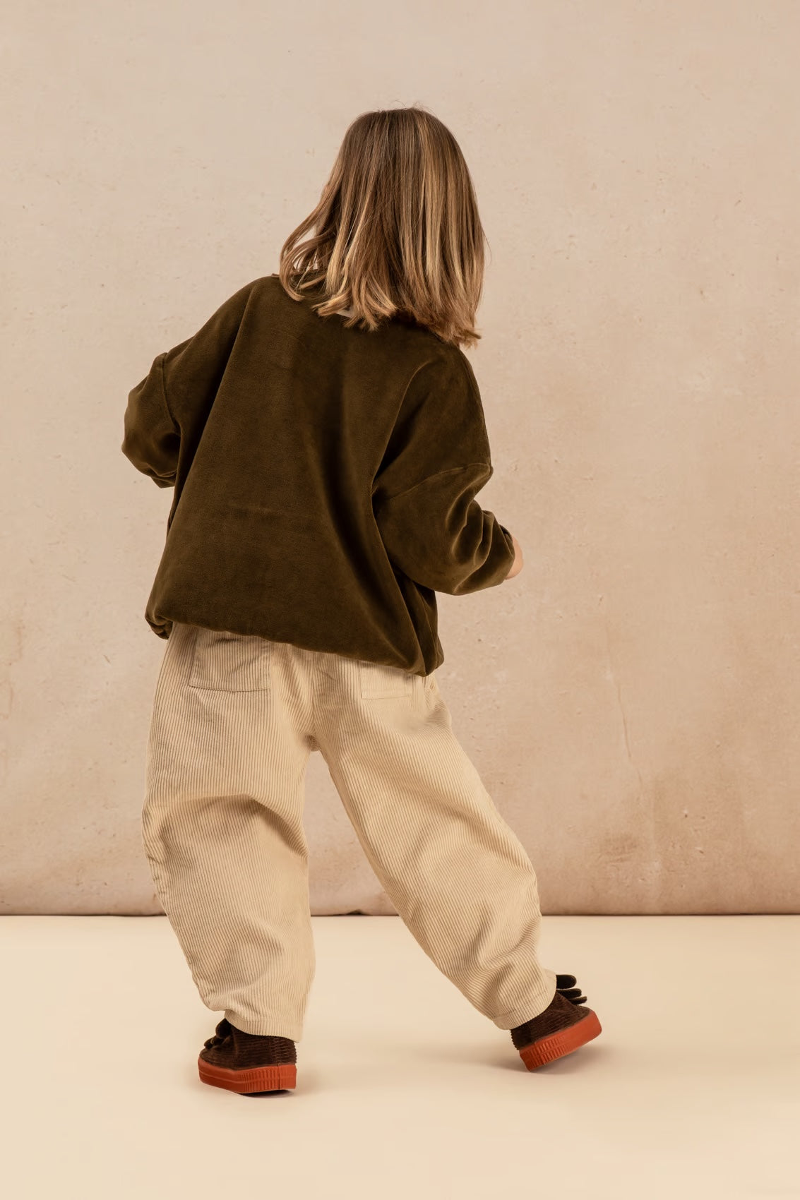 <STUDIO BOHEME PARIS> CLASSIC SWEAT-SHIRT - KAKI（18M-6Y）