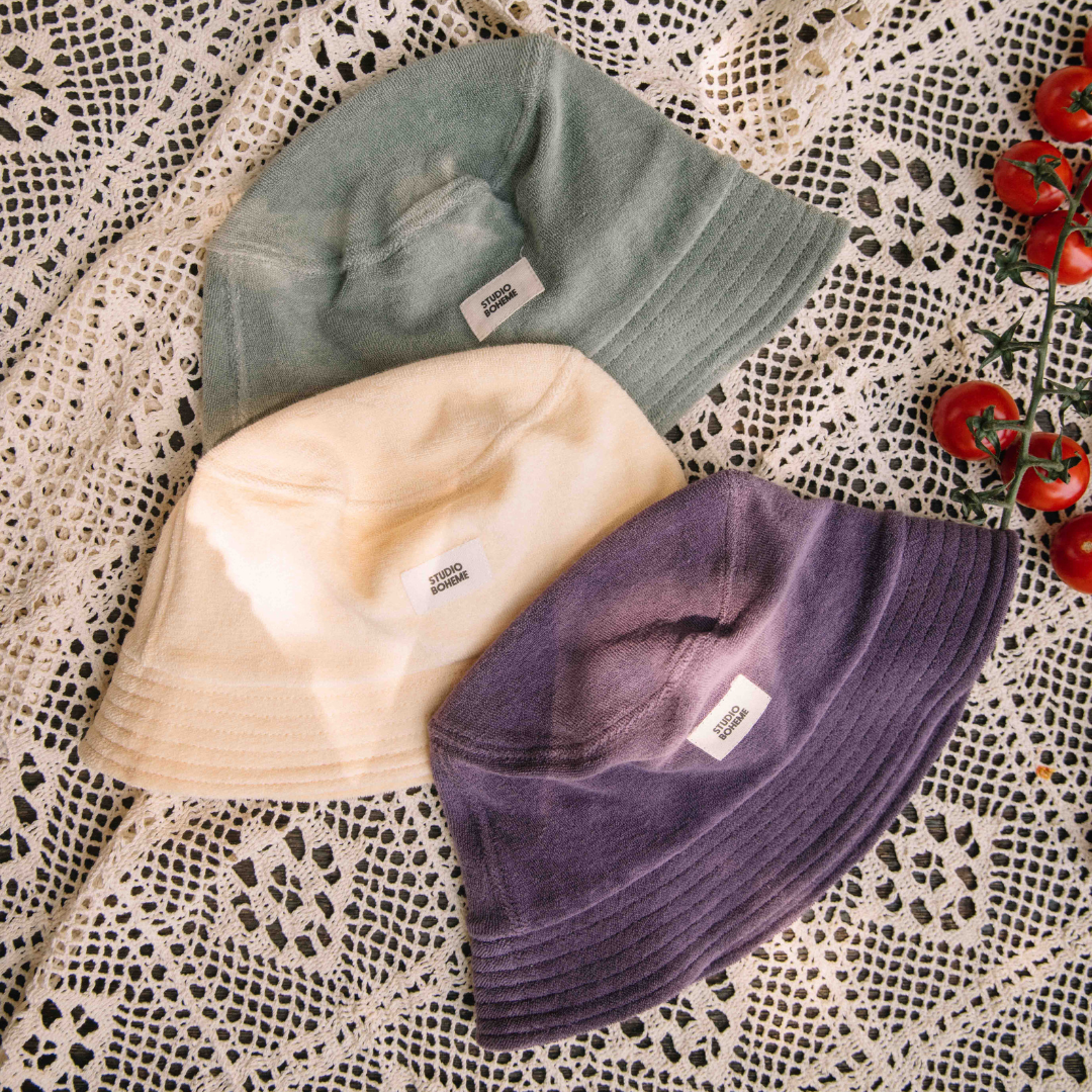 【予約／送料無料】<STUDIO BOHEME PARIS> BUCKET HAT NIKO - VANILLA（1-5Y）