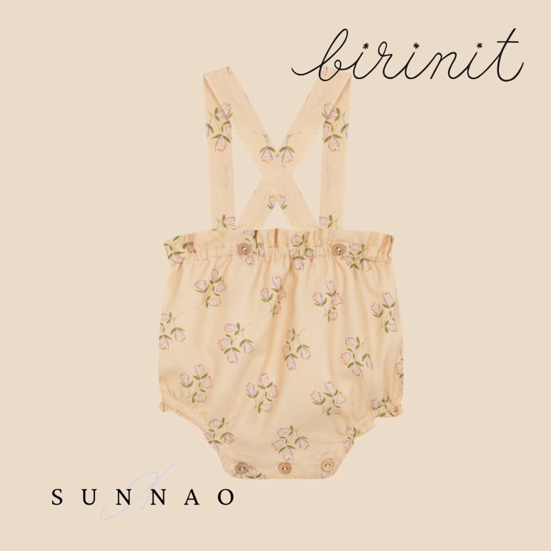 <Birinit Petit> Caolín straps bloomer（6M-3Y）