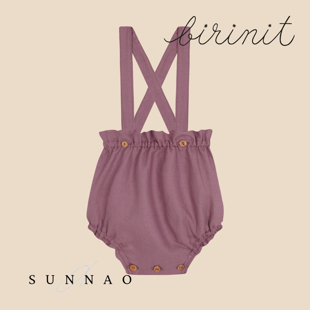 <Birinit Petit> Purple straps bloomer（6M-3Y）