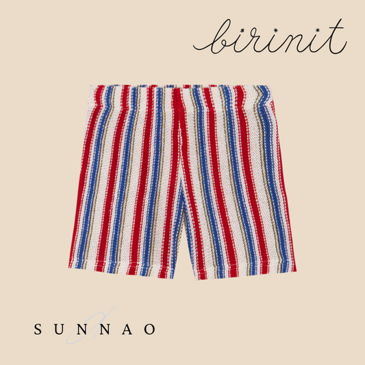 <Birinit Petit> Miranda stripes shorts（3-6Y）