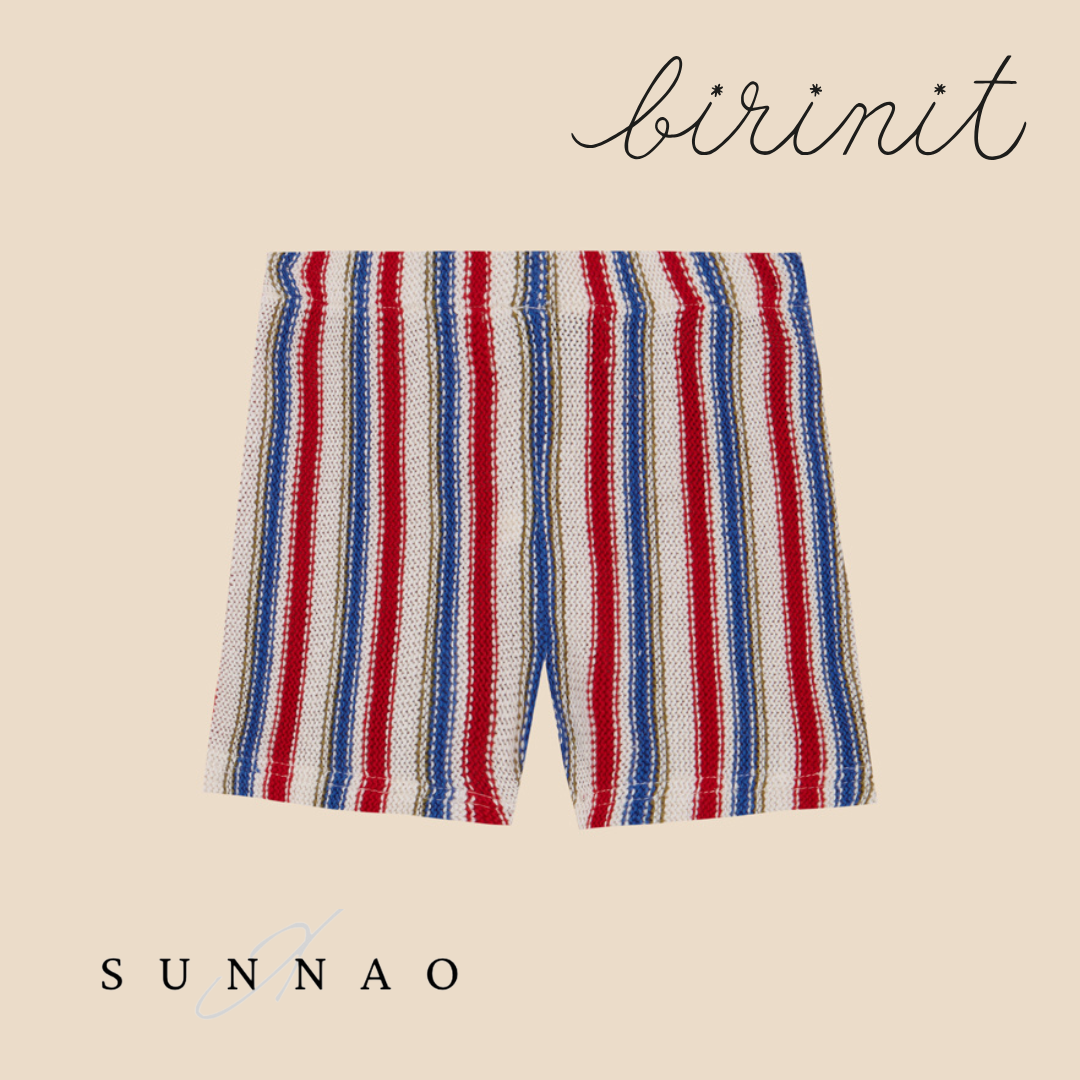 <Birinit Petit> Miranda stripes shorts（3-6Y）