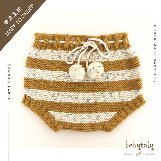 【予約／オーダー会】<Babytoly> Confetti - DOUBLE STRIPES BLOOMERS（0M-4Y）★-Babytoly-SUNNAO