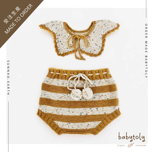 【予約／オーダー会】<Babytoly> Confetti - DOUBLE STRIPES BLOOMERS（0M-4Y）★-Babytoly-SUNNAO