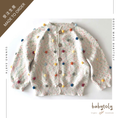 将图像加载到画廊查看器中, 【予約／オーダー会】<Babytoly> Confetti - RAINBOW POPCORN CARDIGAN (0M-9Y）-Babytoly-SUNNAO
